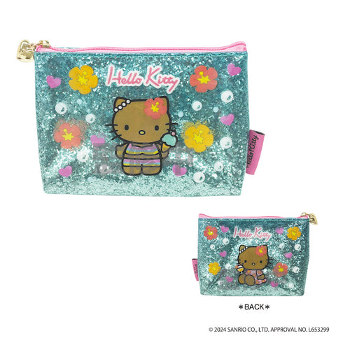 『ハローキティ』HELLO KITTY 2024 GOGOギャル COLLECTION グリッターポーチ 日焼け【202411再販】